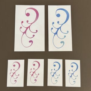 Crest of Courage Temporary Tattoos – Fantasy Sticker Set