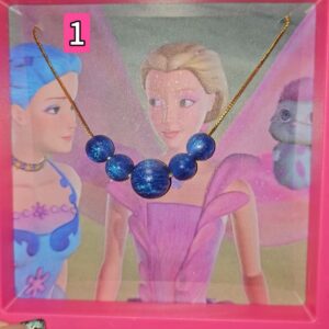 Rainbow Fairy Elina Butterfly & Pearl Necklace